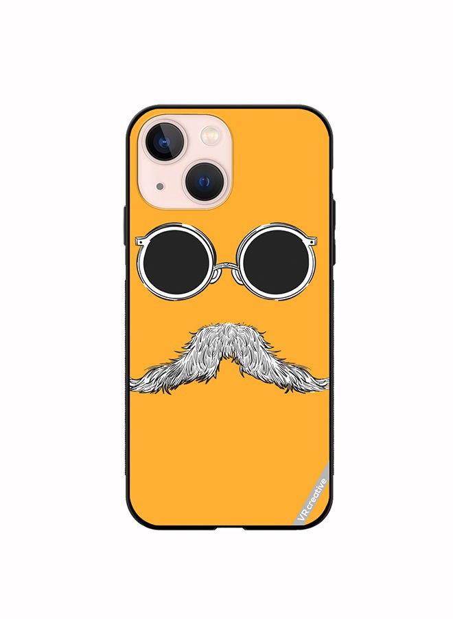 Protective Case Cover For Apple iPhone 14 Plus Baba Mustaches Design Multicolour