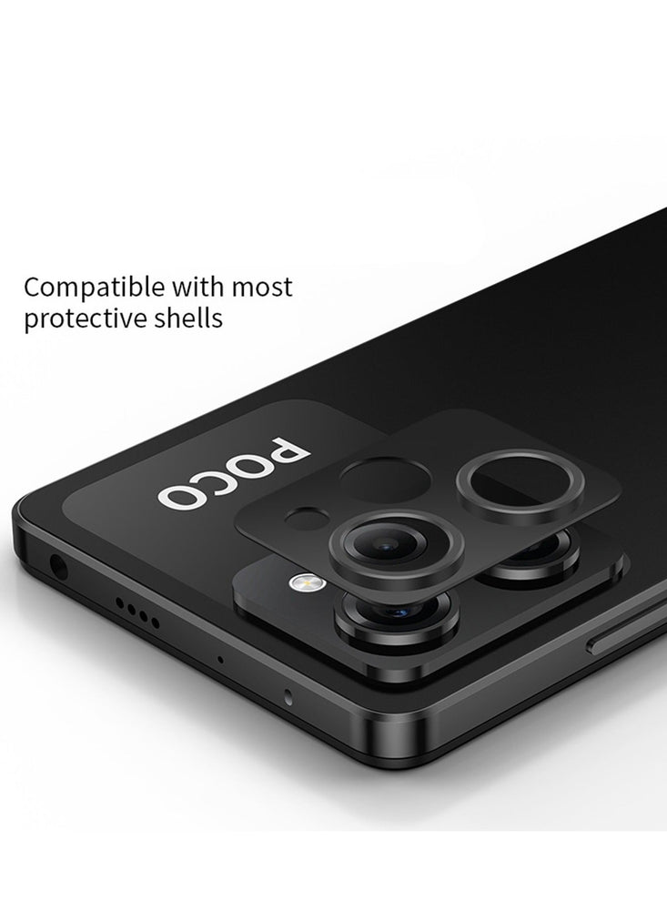 Camera Lens Protector for Xiaomi Poco X5 Pro Cover Full Ultra Thin Tempered Glass, Easy Installation Metal Film with Easy Installation, Scratch Resistan Case-Friendly, HD Clear