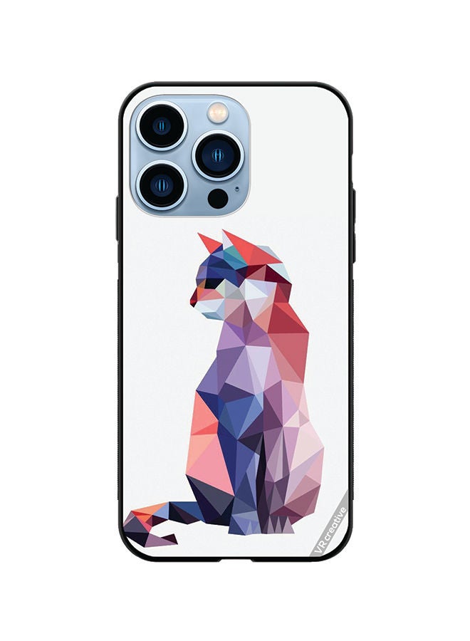 Protective Case Cover For Apple iPhone 13 Pro Max Cat Design Multicolour