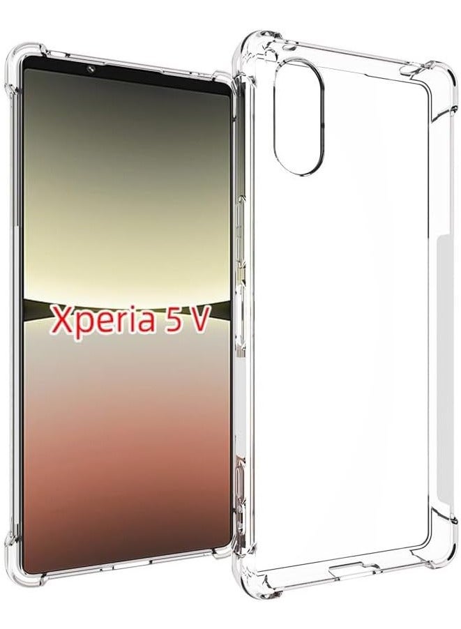 Case For Sony Xperia 5 V 5g (2023), Shock-resistant Flexible Tpu Gasbag Protection Rubber Soft Silicone Anti Dropping Phone Cover