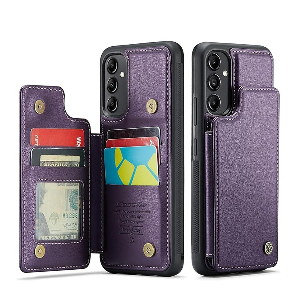 Samsung Galaxy A54 5G Wallet Case [RFID Blocking] PU Leather Case with Magnetic Flip Card Holder Kickstand Slim Shockproof Durable  Samsung Galaxy A54 cover - Purple