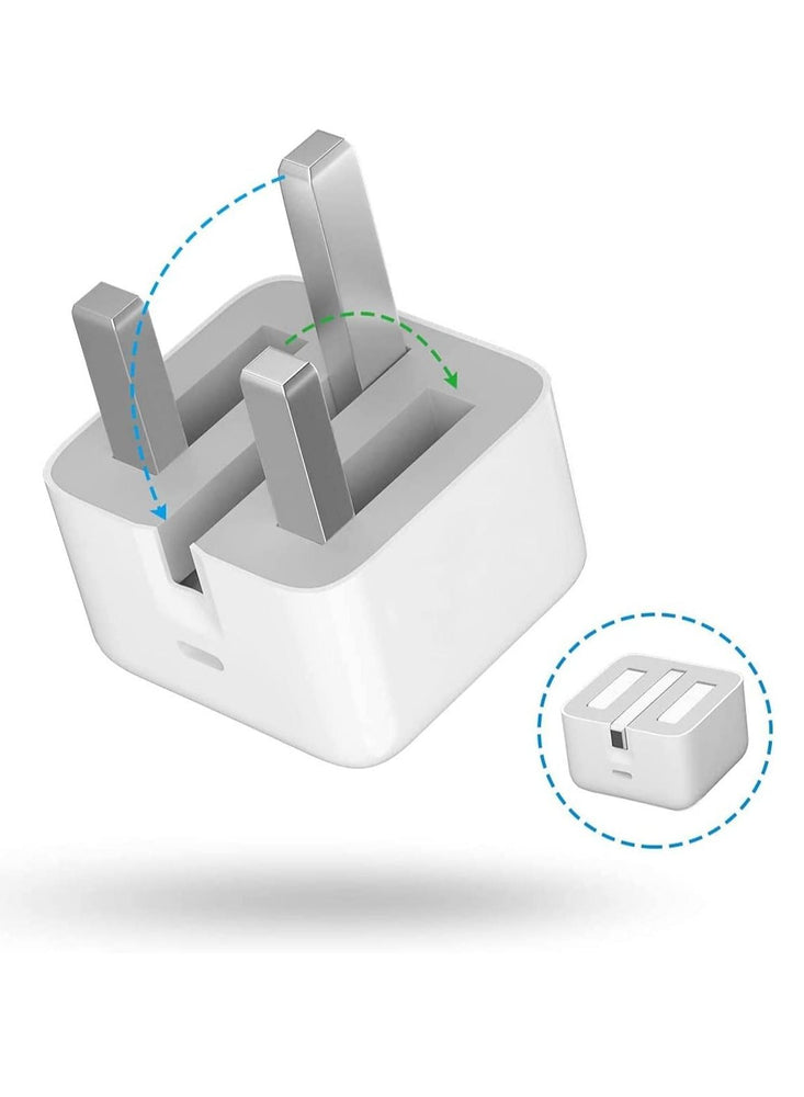 Upgraded IPhone 20W USB-C Power Adapter With Cable for iPhone All model 20W USB-C Power Adapter